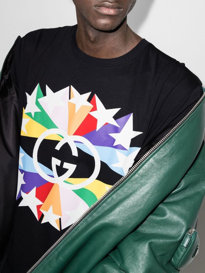 Star Logo Print Cotton T-shirt