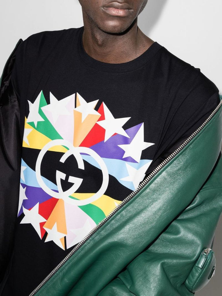 Star Logo Print Cotton T-shirt