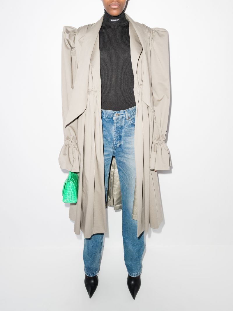 Bleu Distressed Straight-leg Jeans