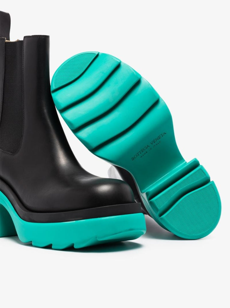 Black Flash 95 Leather Ankle Boots