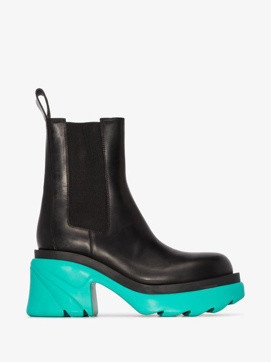 Black Flash 95 Leather Ankle Boots