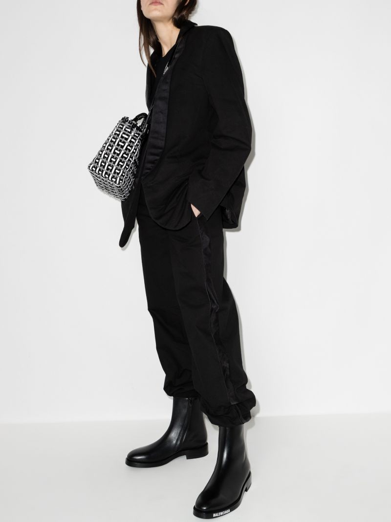 Black Rental Flared Trousers