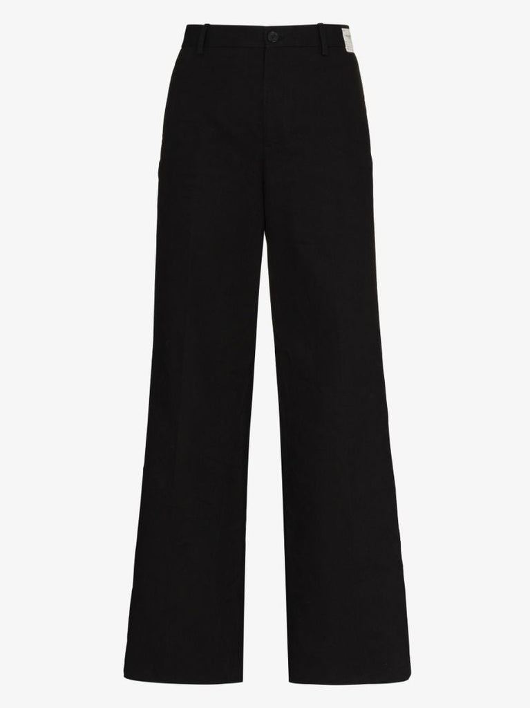 Black Rental Flared Trousers