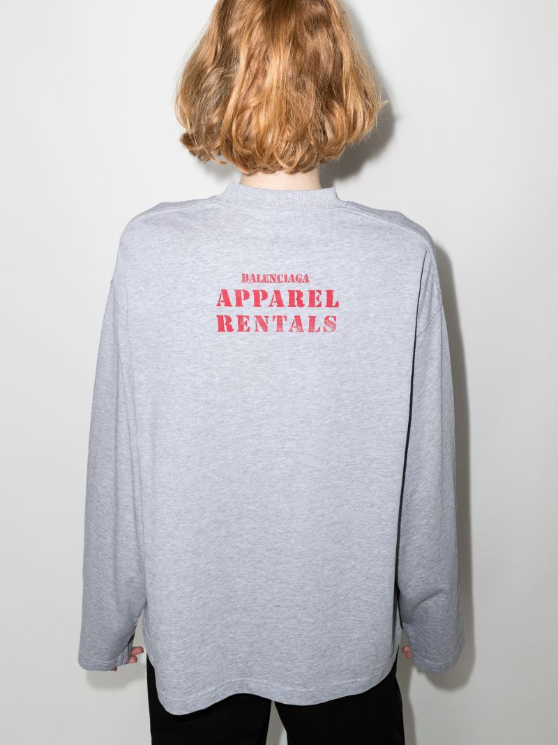 Grey Apparel Rental Long Sleeve T-shirt
