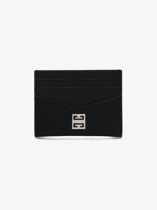 Black 4g Logo Leather Card Holder