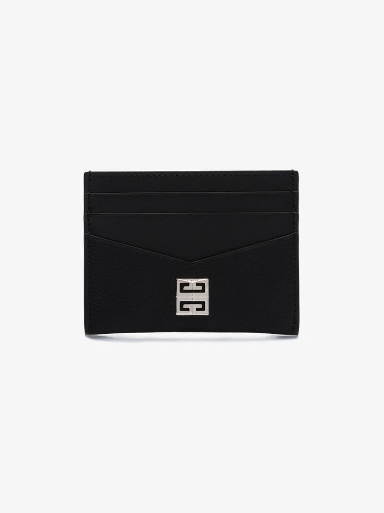 Black 4g Logo Leather Card Holder