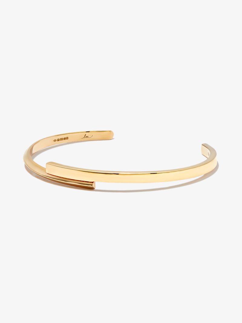 18k Yellow Gold Knife Edge Bangle