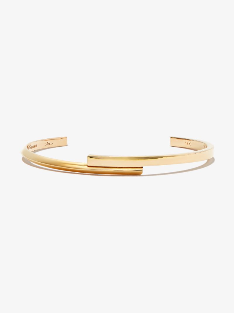 18k Yellow Gold Knife Edge Bangle