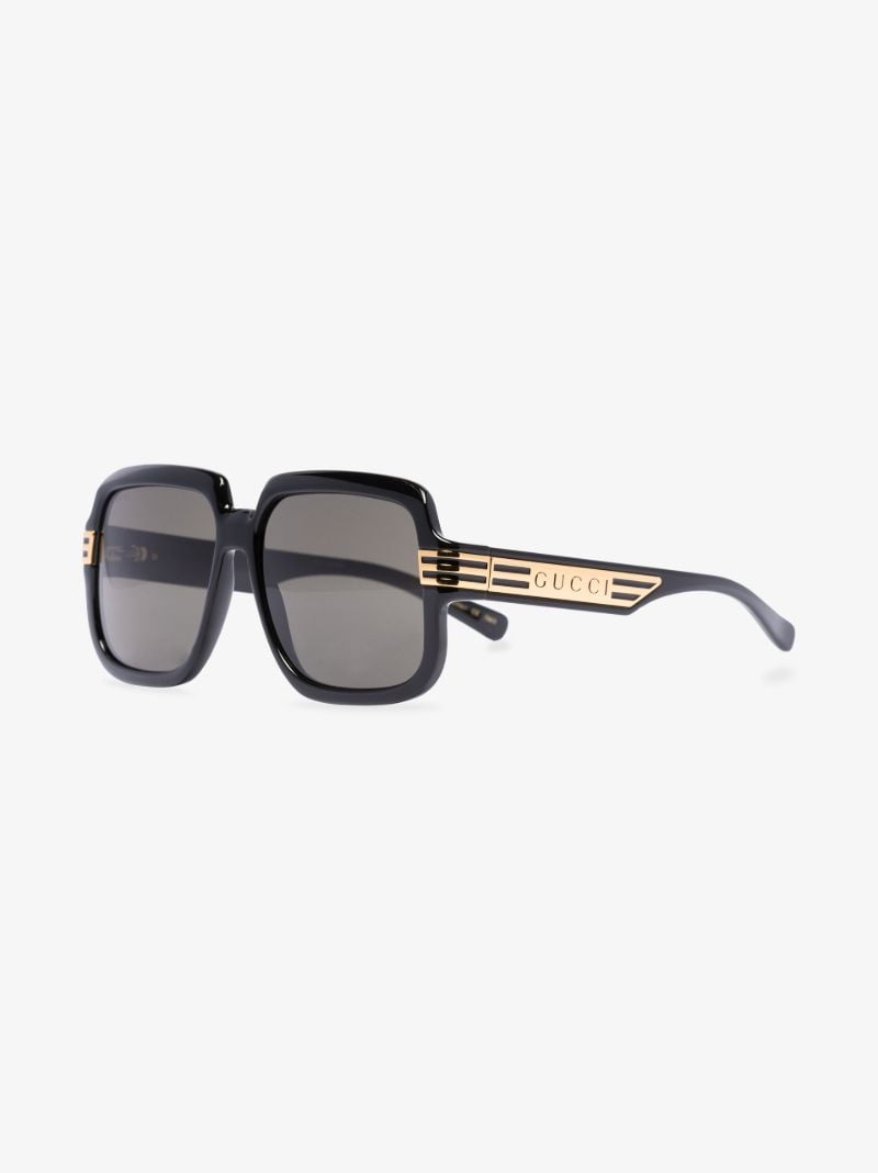 Black Square Oversized Sunglasses