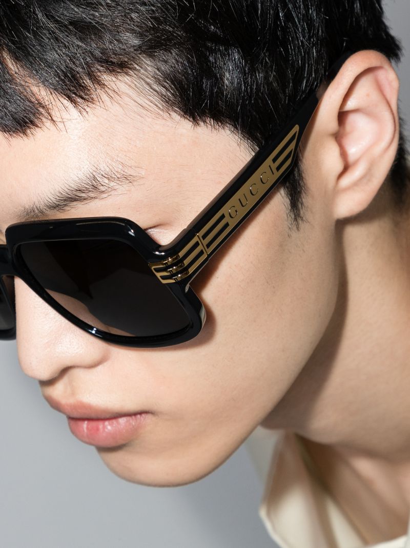 Black Square Oversized Sunglasses