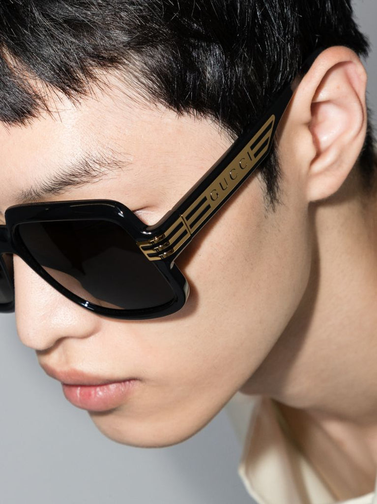 Black Square Oversized Sunglasses