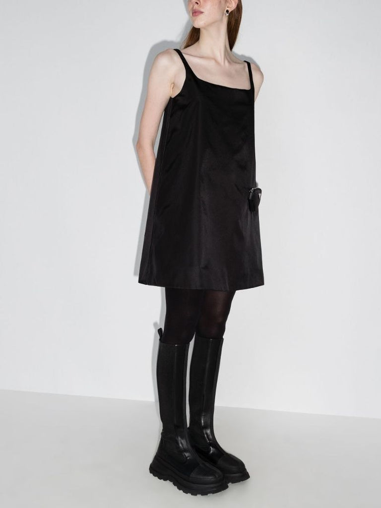 Logo Plaque Mini Dress