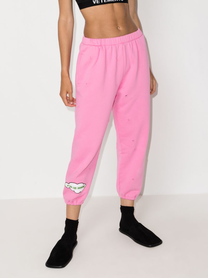 Distressed Track Pants