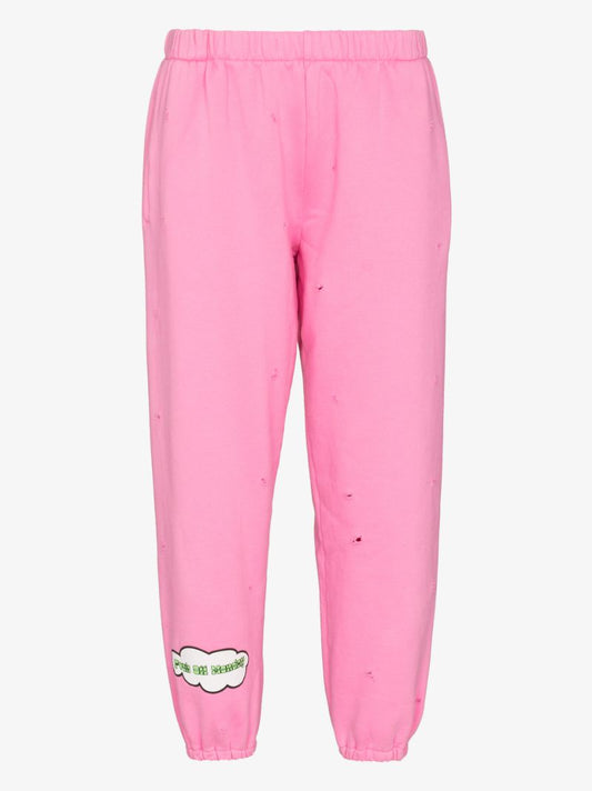 Distressed Track Pants