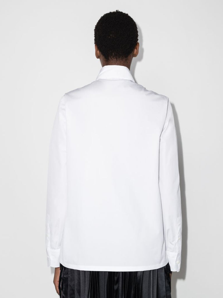 Embroidered Logo Cotton Shirt