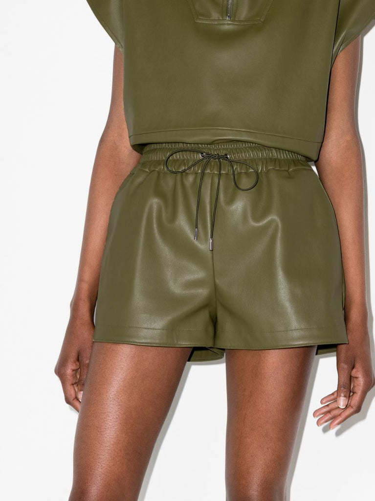 Agata Faux Leather Shorts