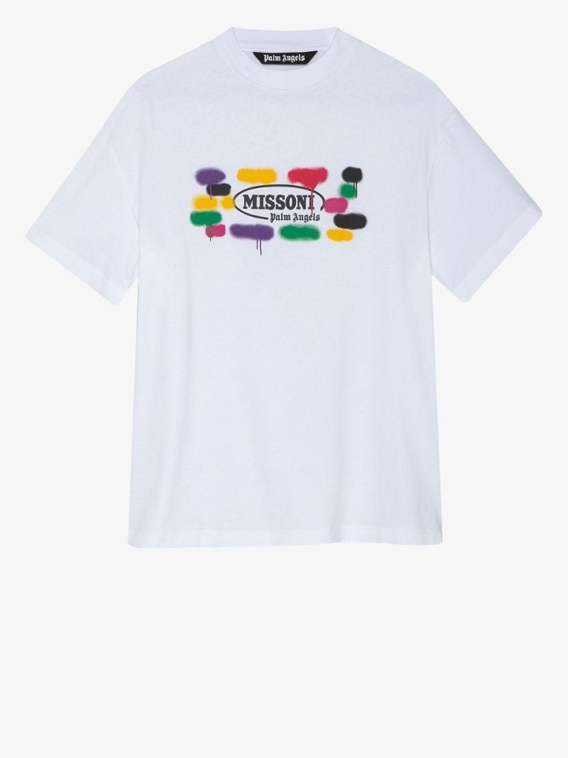 X Missoni Logo Print Cotton T-shirt