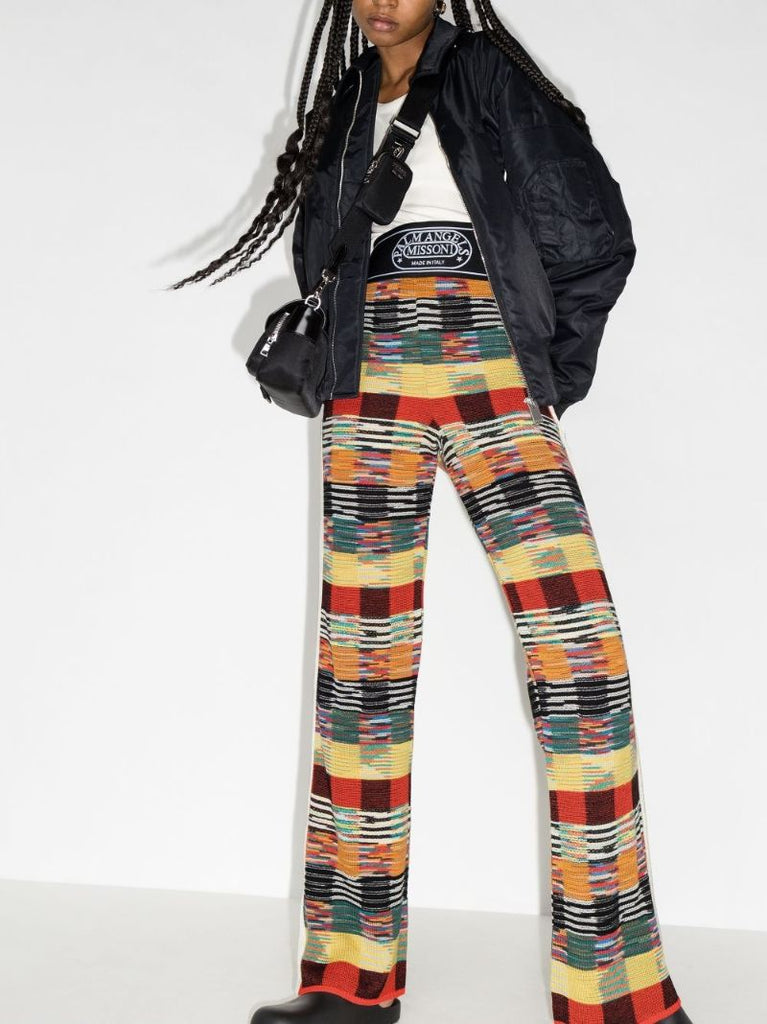 X Missoni Intarsia Knitted Trousers