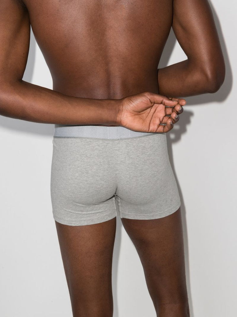 Grey Logo Boxer Briefs Set