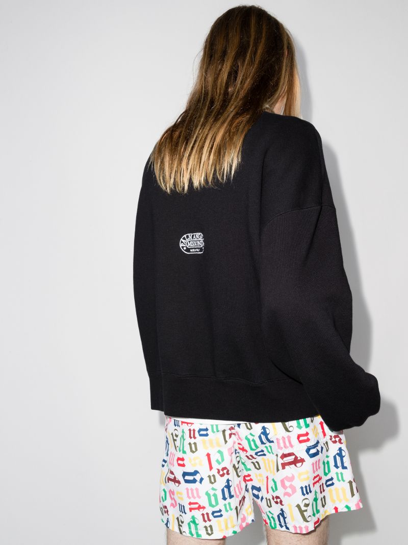X Missoni Logo Print Cotton Sweatshirt