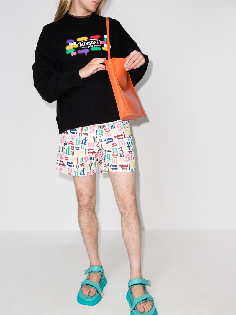 X Missoni Logo Print Cotton Sweatshirt
