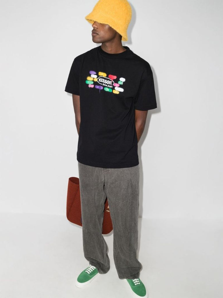 X Missoni Logo Print Cotton T-shirt