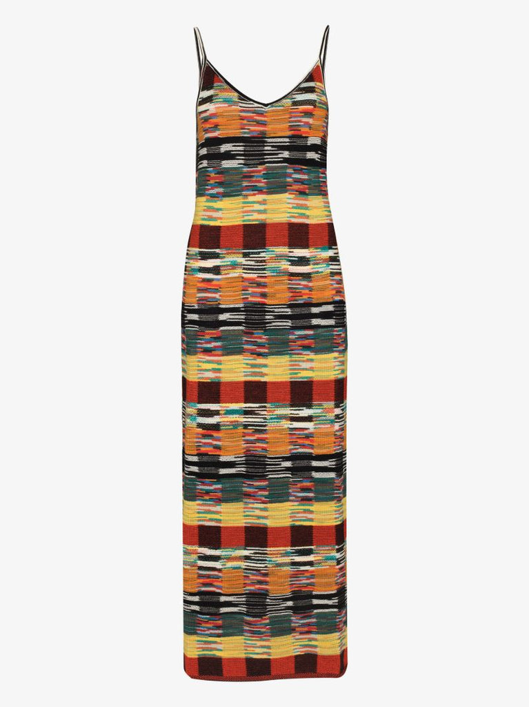 X Missoni Intarsia Knitted Midi Dress