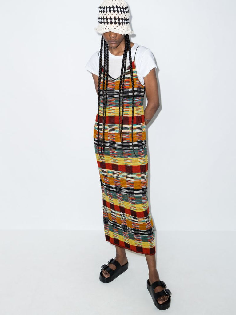 X Missoni Intarsia Knitted Midi Dress