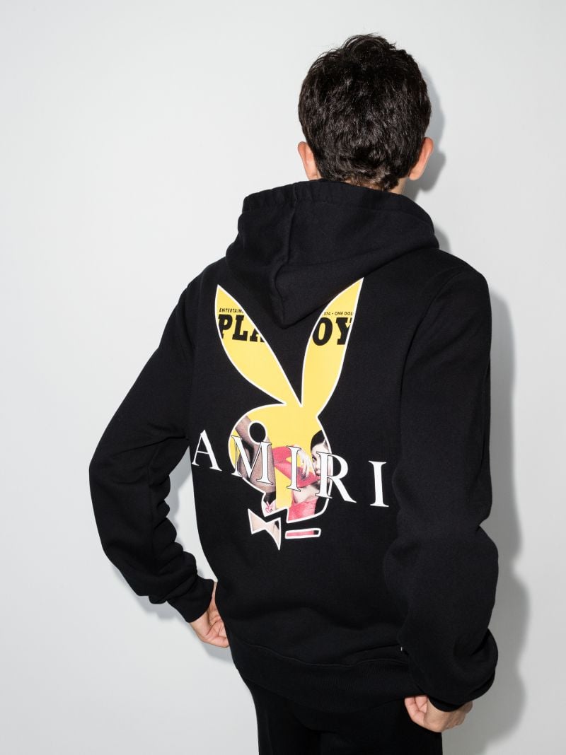 X Playboy Bunny Logo Print Hoodie