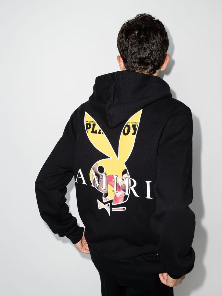 X Playboy Bunny Logo Print Hoodie