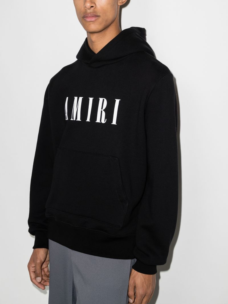 Core Logo Print Cotton Hoodie