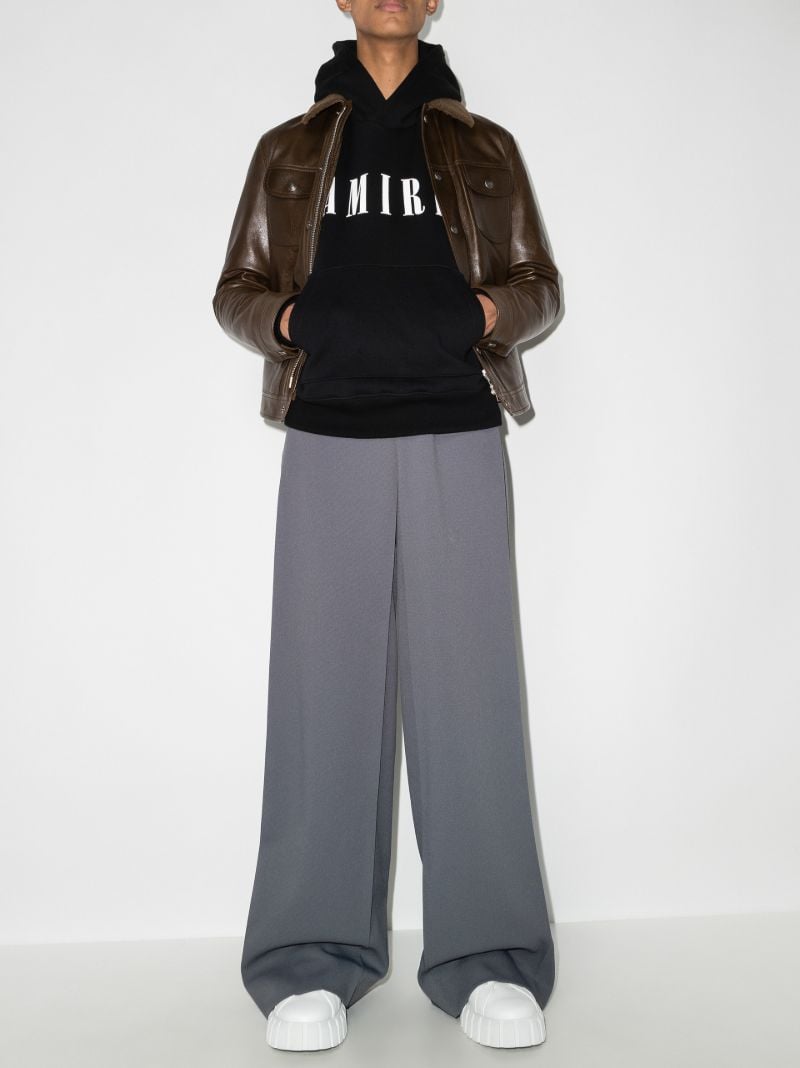Core Logo Print Cotton Hoodie