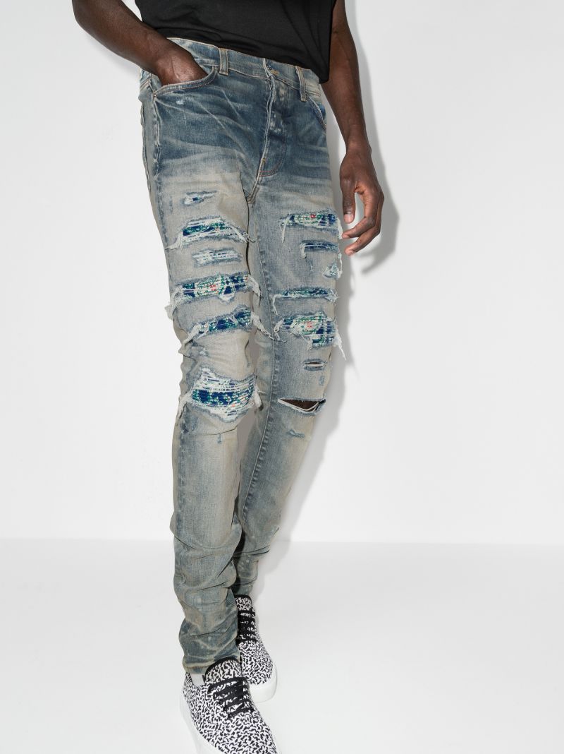 Silk Pj Thrasher Skinny Jeans