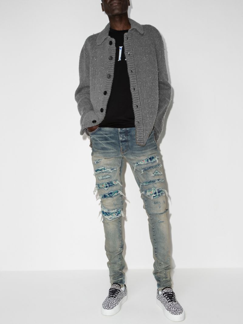 Silk Pj Thrasher Skinny Jeans