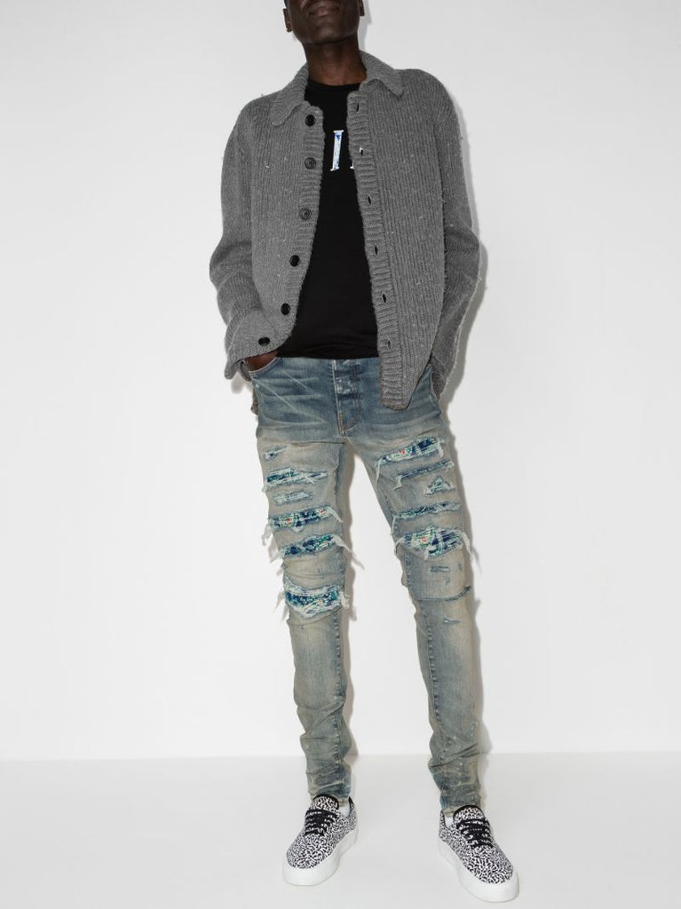 Silk Pj Thrasher Skinny Jeans