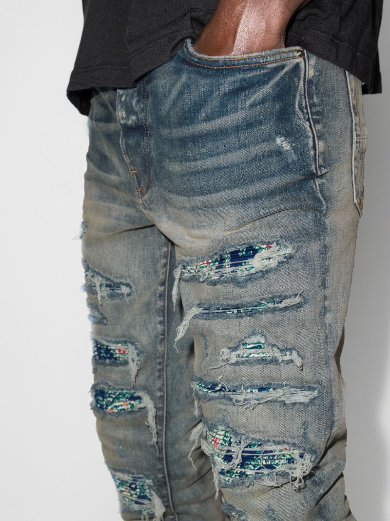 Silk Pj Thrasher Skinny Jeans
