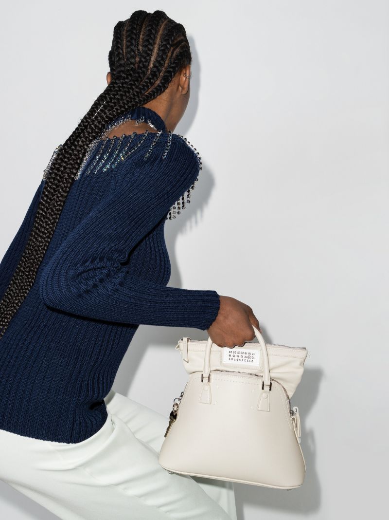 Neutral 5ac Mini Leather Top Handle Bag