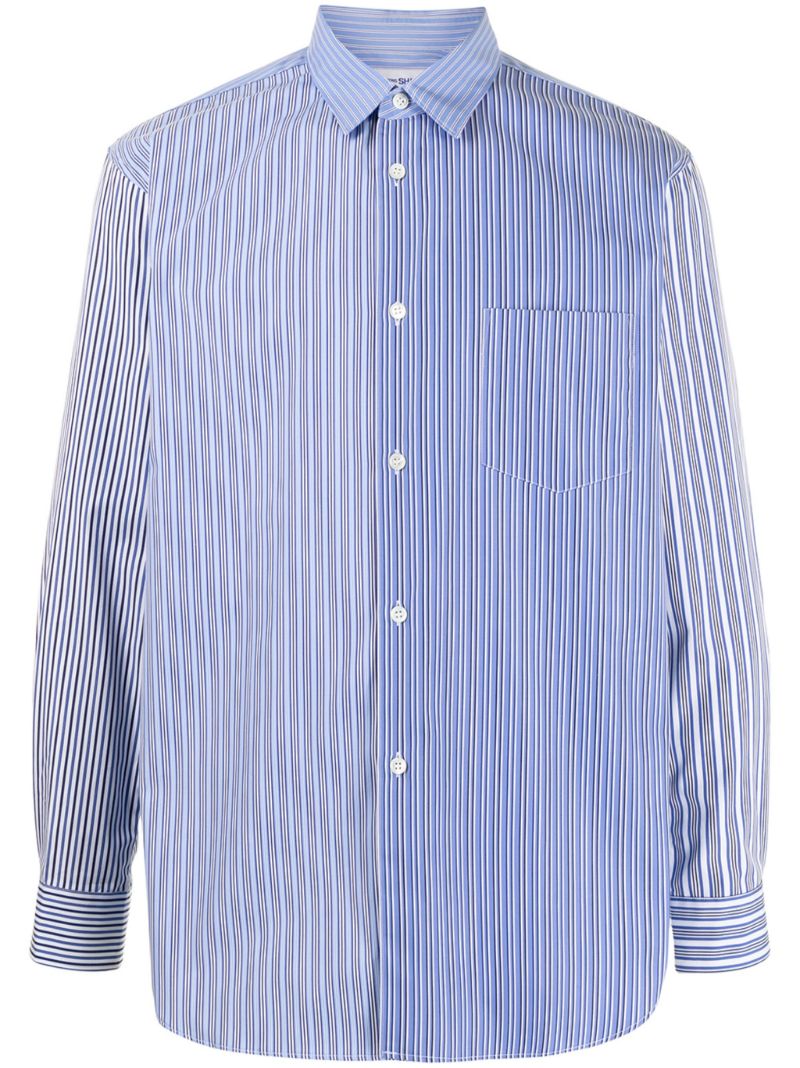 Blue Striped Cotton Shirt