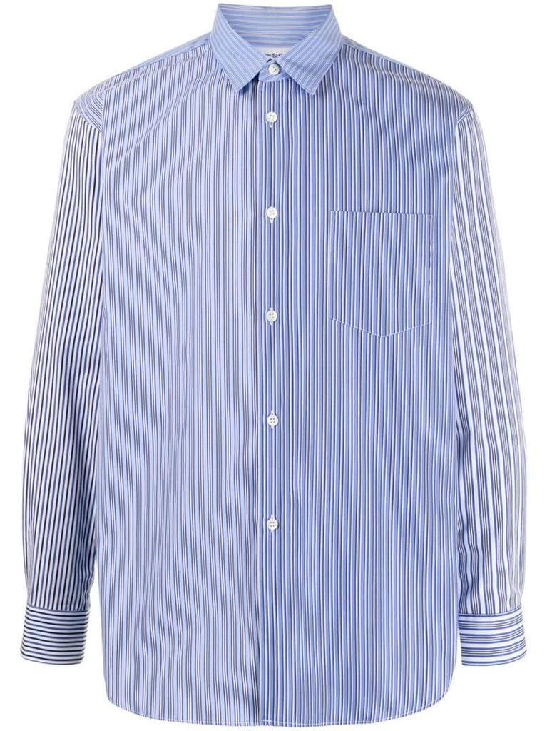 Blue Striped Cotton Shirt