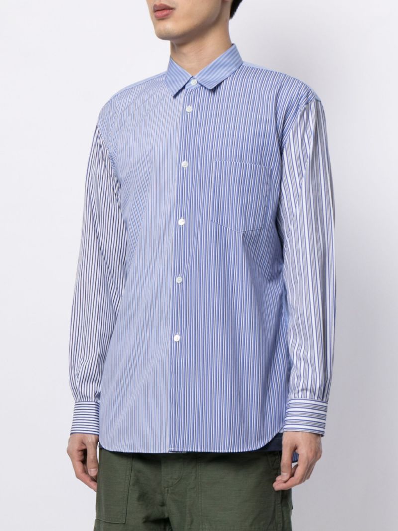 Blue Striped Cotton Shirt