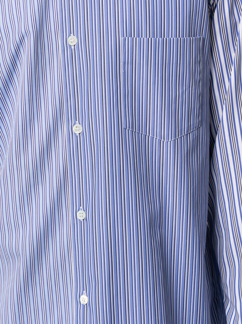 Blue Striped Cotton Shirt