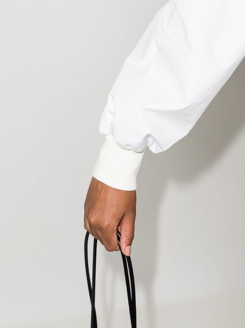 Cocoon-sleeve Cotton Shirt