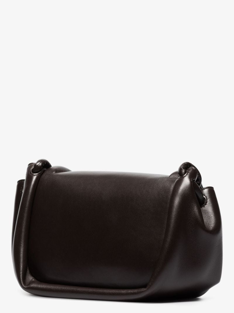 Brown Beak Medium Leather Cross Body Bag