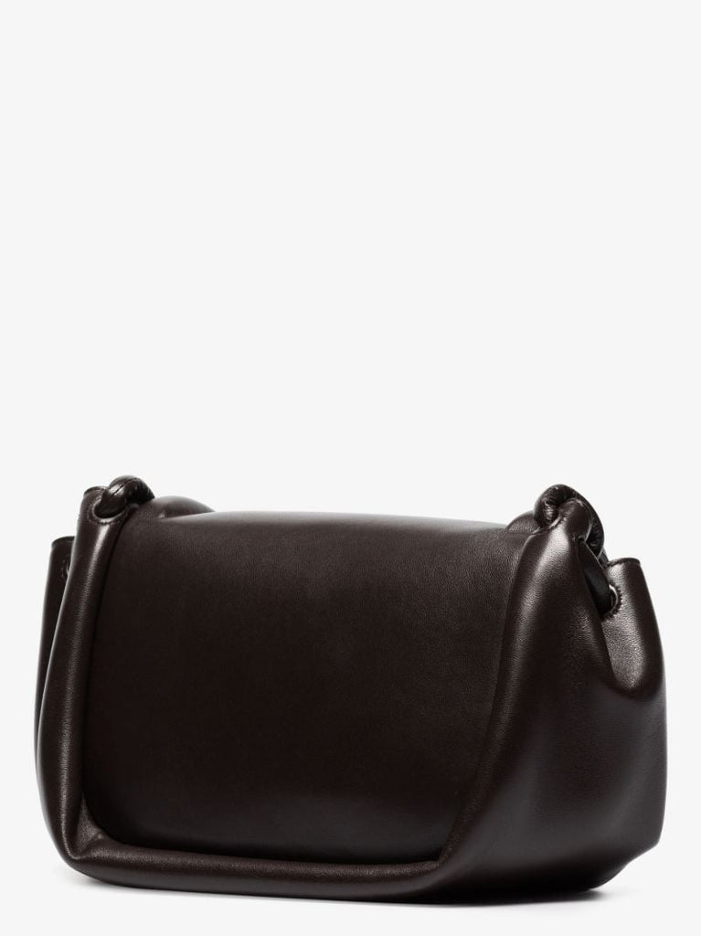 Brown Beak Medium Leather Cross Body Bag