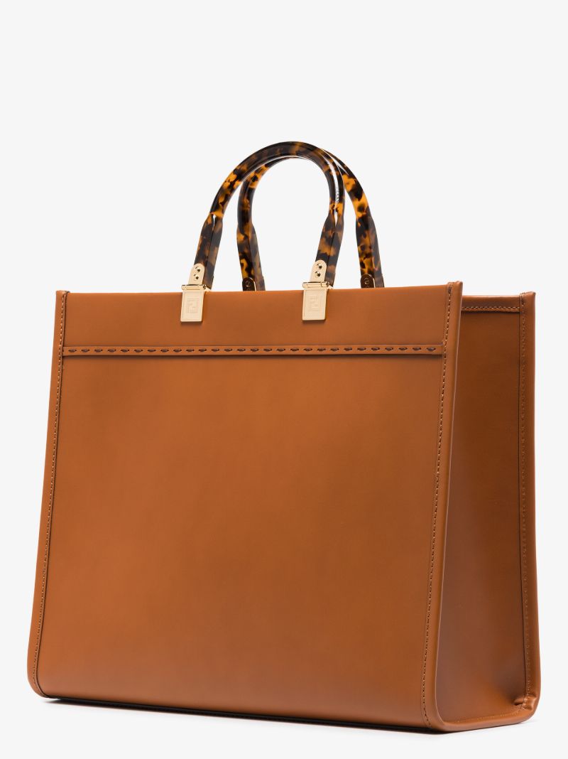 Brown Sunshine Medium Leather Tote Bag