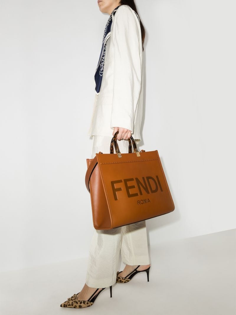 Brown Sunshine Medium Leather Tote Bag