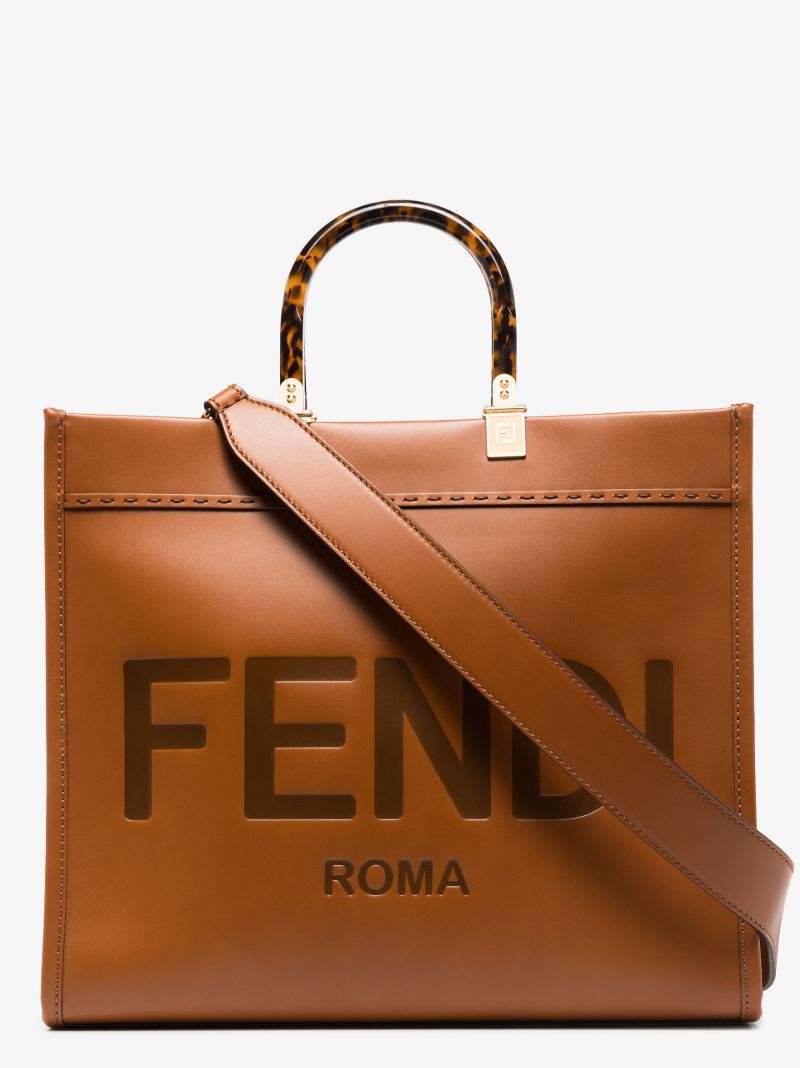 Brown Sunshine Medium Leather Tote Bag