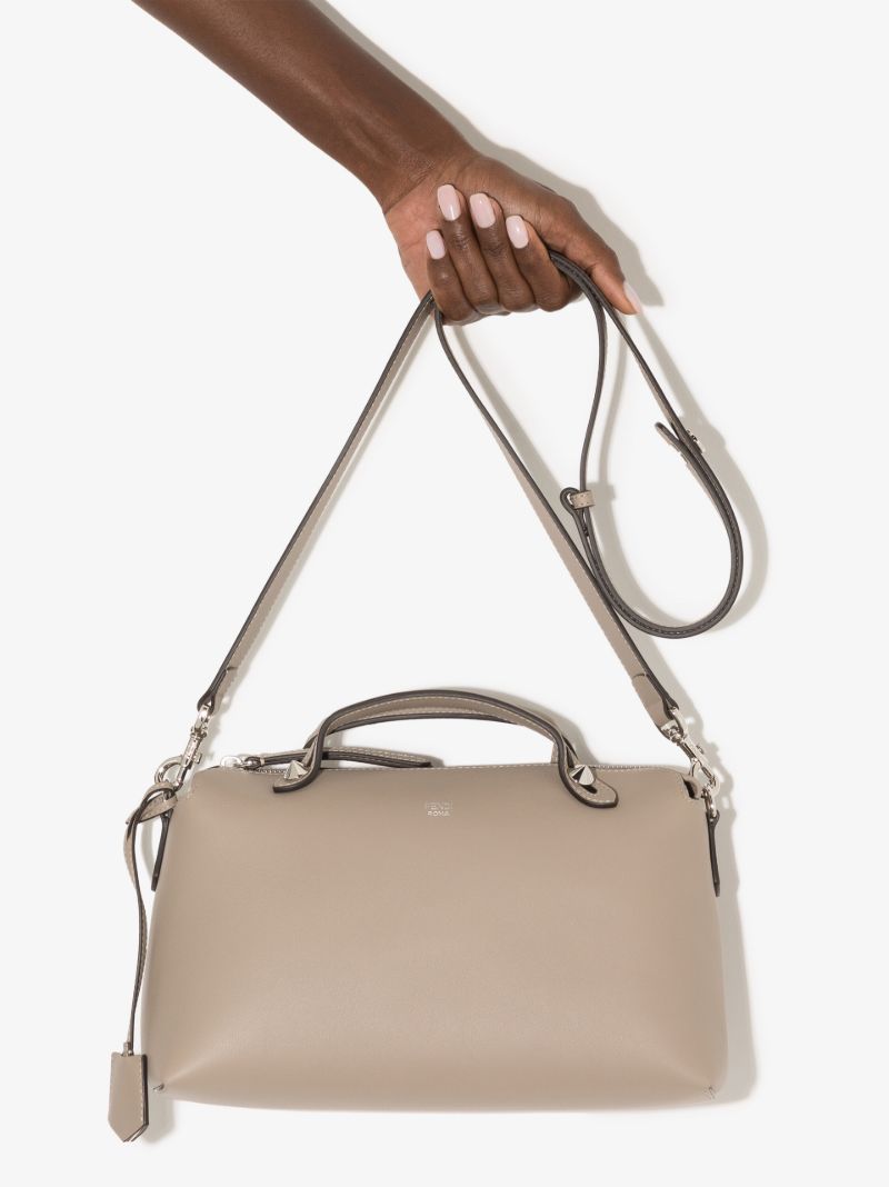 Neutral By the Way Boston Large Leather Tote Bag