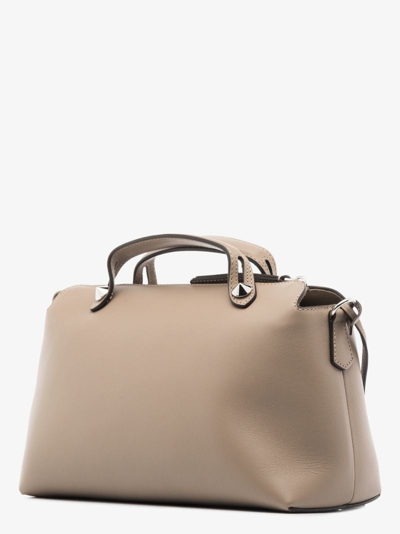 Neutral By the Way Boston Large Leather Tote Bag