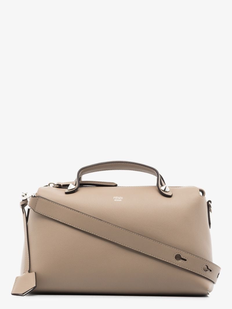 Neutral By the Way Boston Large Leather Tote Bag